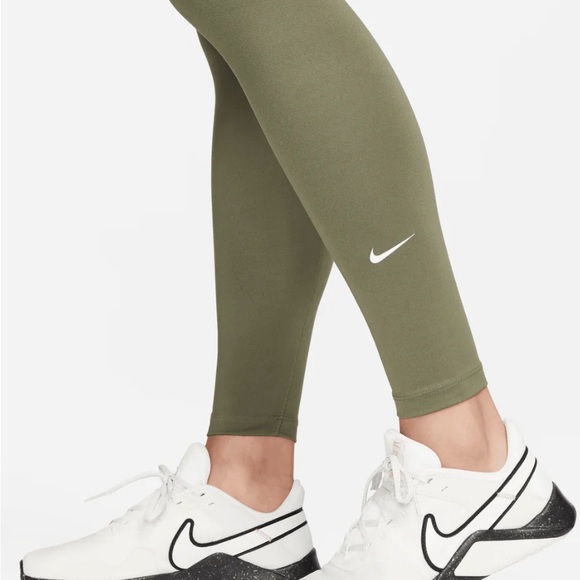 Nike One Women’s High Rise Leggings – Vintage Green, XS - Picture 2 of 16